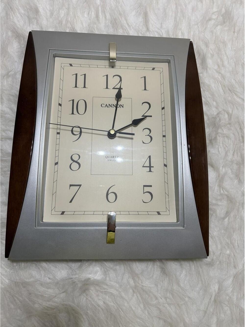Vintage Cannon Quartz Sweep Wall Clock - Works